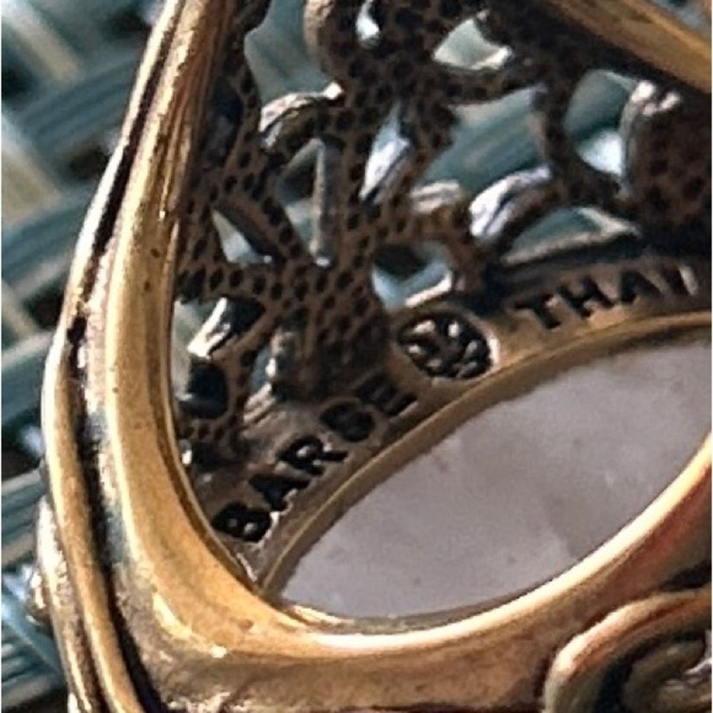 Barse Rose Quartz Brass Ring - Picture 6 of 6